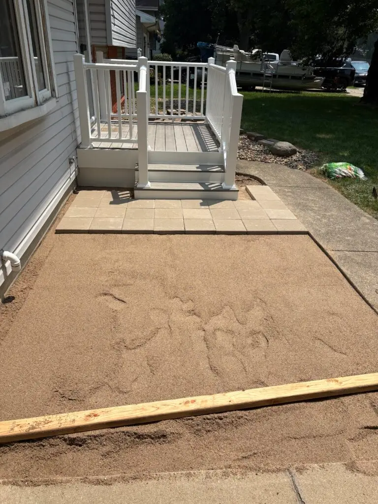 Porch Railing and Patio Paver Replacement in Normal — porch railing and patio paver replacement