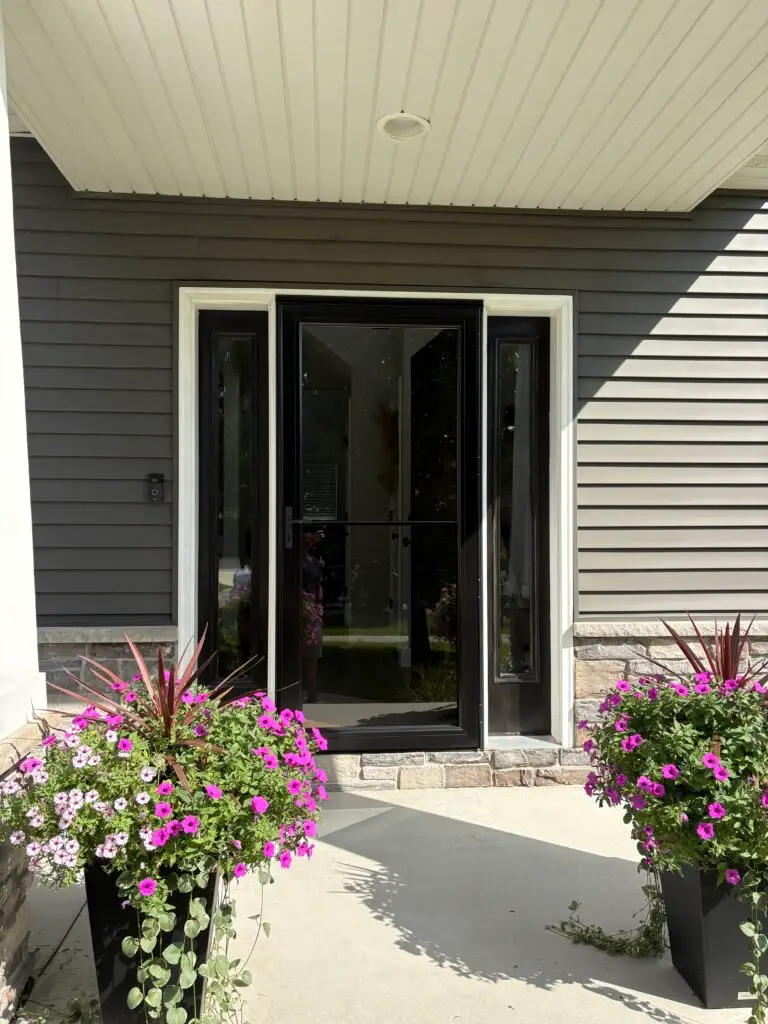 Fiberglass Door Refinishing in Downs — downs